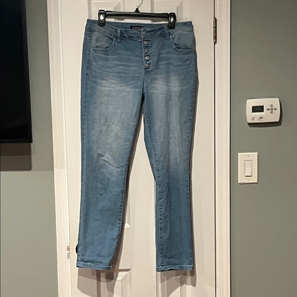 D.Jeans size 12 1% spandex Button front Women's Blue Jeans